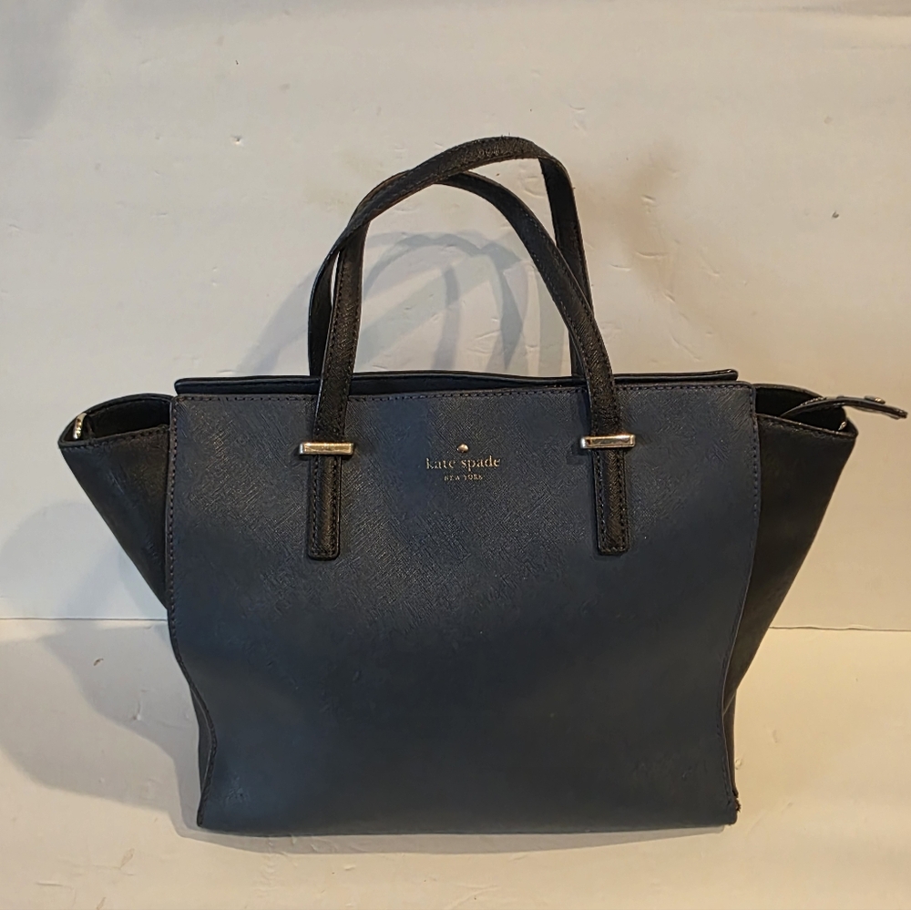 Kate Space Saffiano Leather Color-block Bag